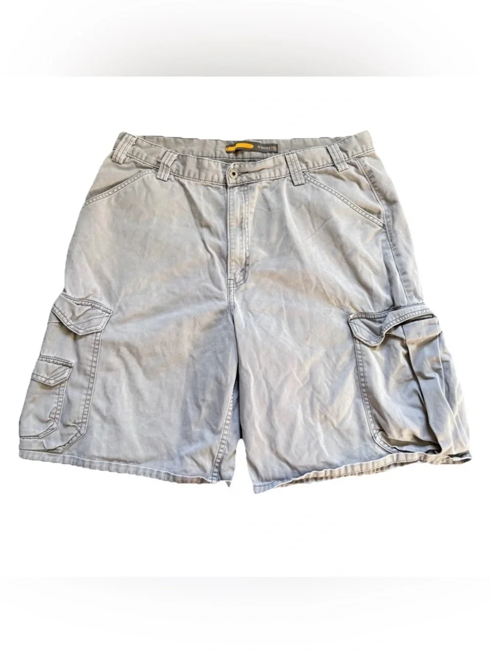 Vintage Levi’s Silvertab Cargo Shorts Gray Mens Size 38 Cotton Baggy Skater